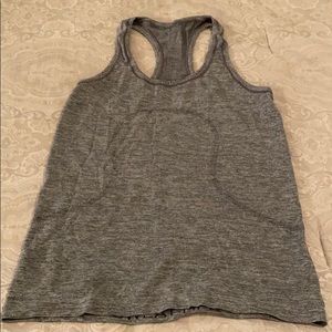 Lulu swiftly racer back tank grey